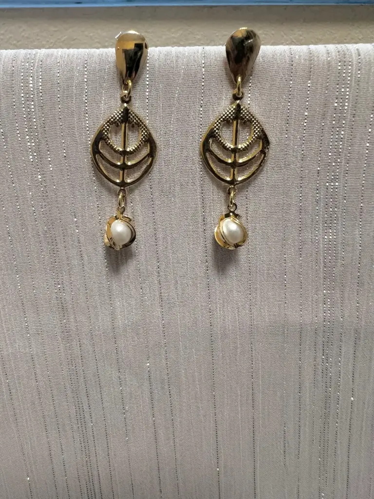 Pendientes Hoja y Perla