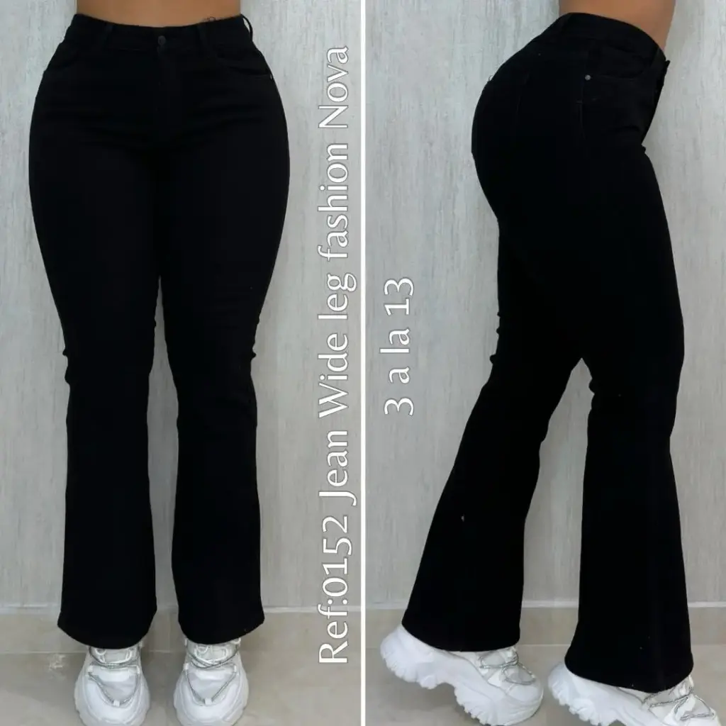 Jeans Bota Campana /Negro