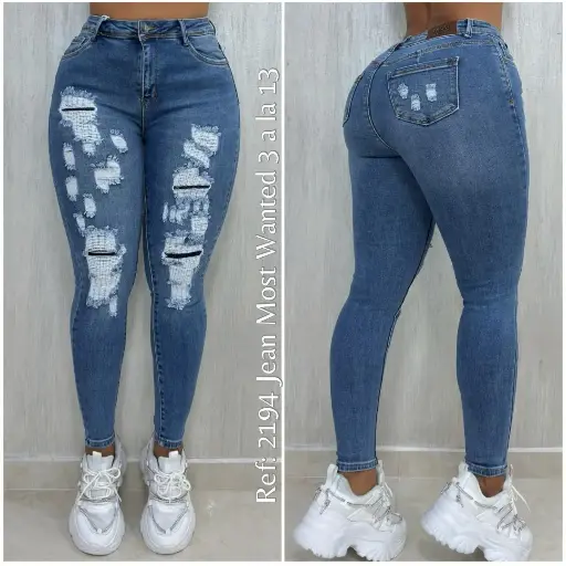 Jeans Rotos /Azul