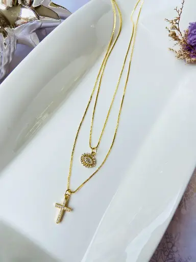 Collar Set x 2 Cruz Y Fe